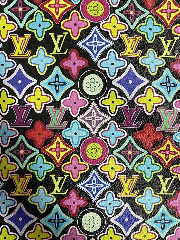 Colorful Designer Fabric Louis Vuitton Bag Custom Leather - mingfabricstore