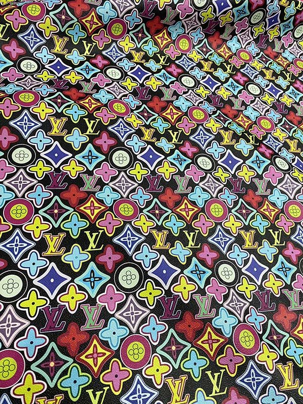 Colorful Designer Fabric Louis Vuitton Bag Custom Leather - mingfabricstore