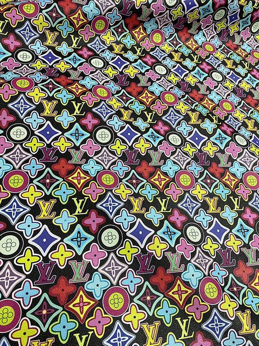 Colorful Designer Fabric Louis Vuitton Bag Custom Leather - mingfabricstore