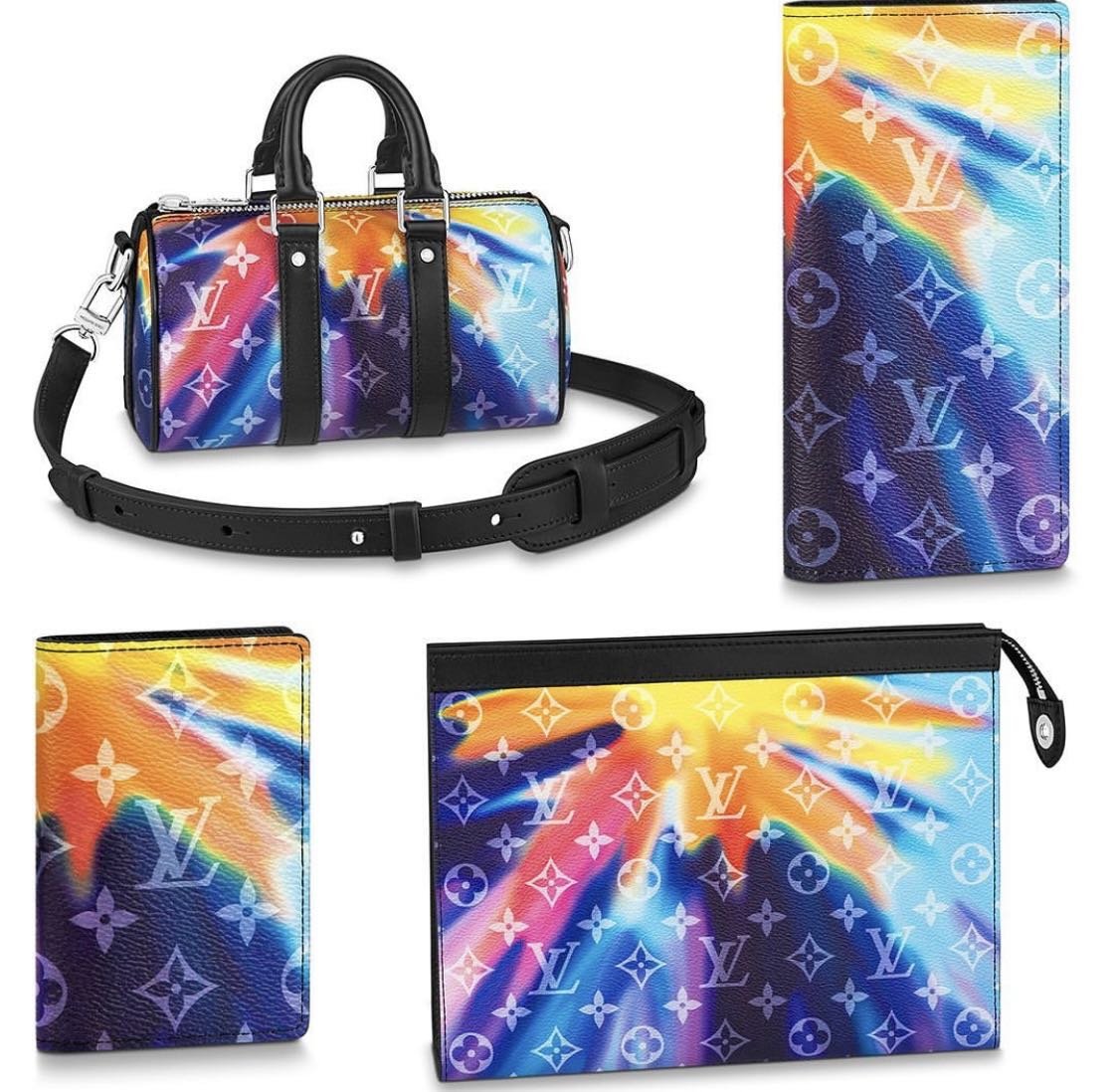 Colorful Diffuse LV Leather for Custom Handcraft - mingfabricstore