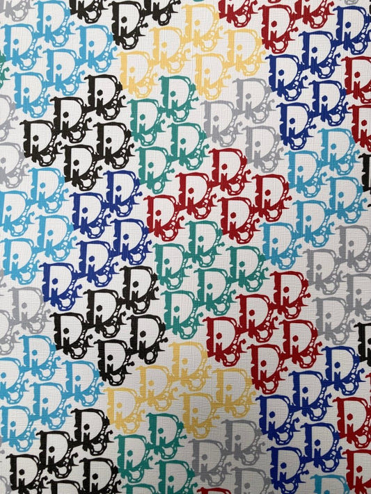 Colorful Dior Lettering Vinyl for Bag Custom Sneakers - mingfabricstore