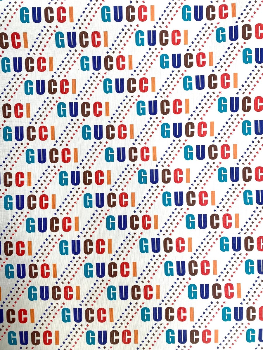 Colorful Gucci Easter Gift Designer Vinyl for Custom Handmade DIY Crafts Sneakers - mingfabricstore