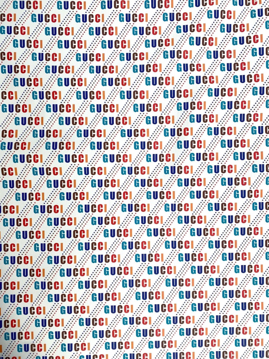 Colorful Gucci Easter Gift Designer Vinyl for Custom Handmade DIY Crafts Sneakers - mingfabricstore