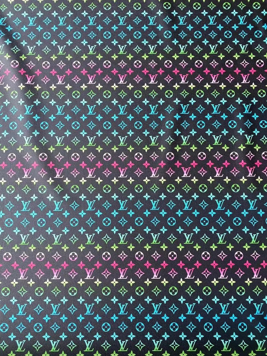 Colorful Louis Vuitton Designer Fabric Shoe Bag Leather - mingfabricstore
