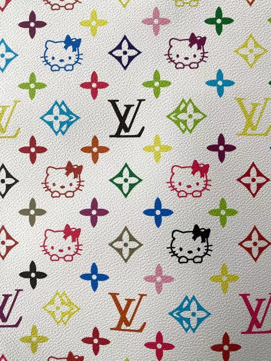Colorful Louis Vuitton Hello Kitty Takashi Murakami Sneaker Leather - mingfabricstore