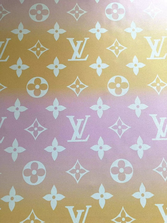 Colorful LV By the Pool Leather Fabric for Bag Custom - mingfabricstore