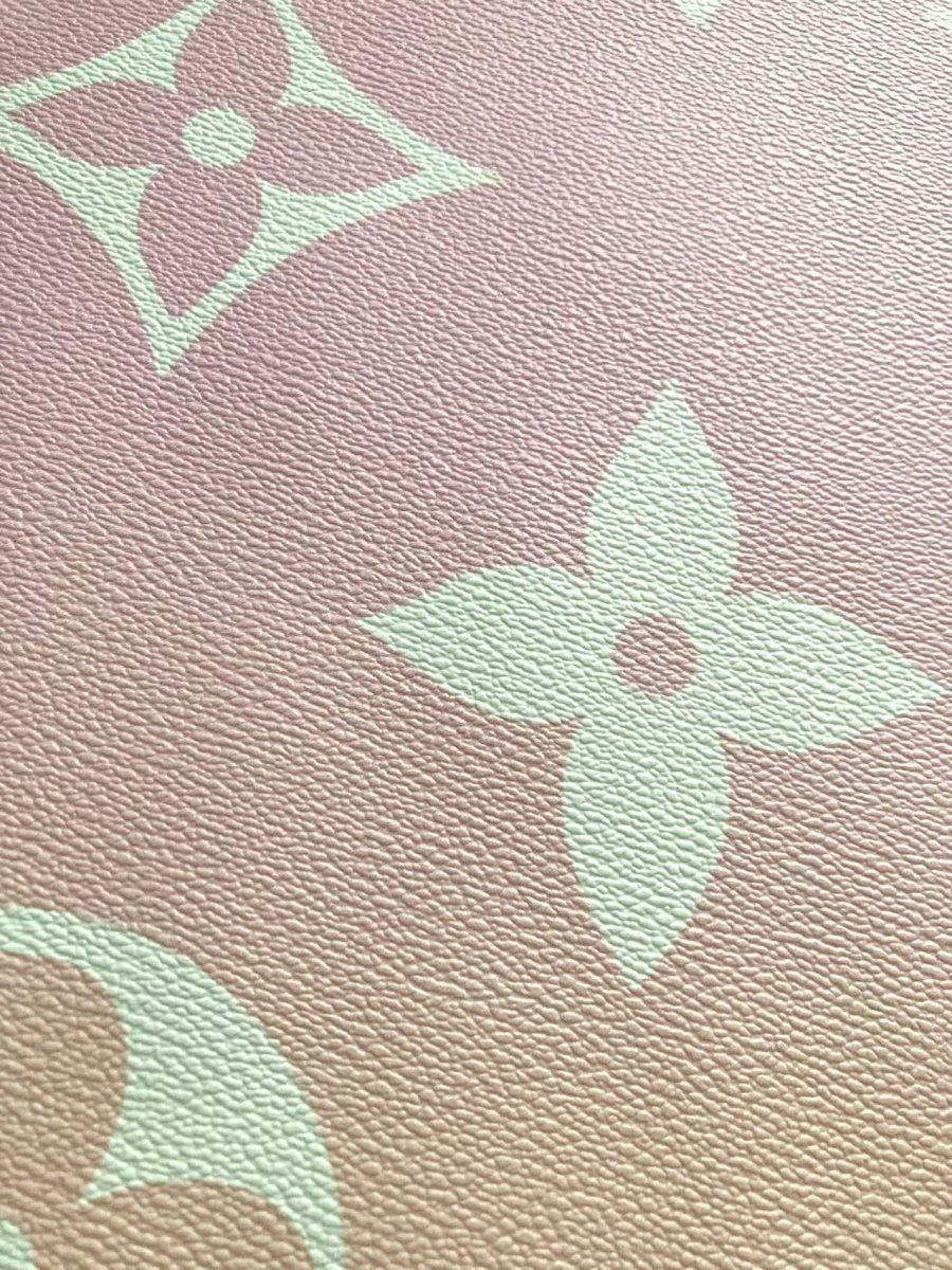 Colorful LV By the Pool Leather Fabric for Bag Custom - mingfabricstore