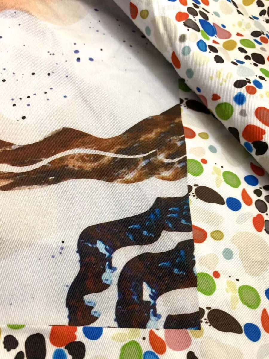 Colorful Spot Cotton Fabric Sold by Yard LV Designer Material - mingfabricstore