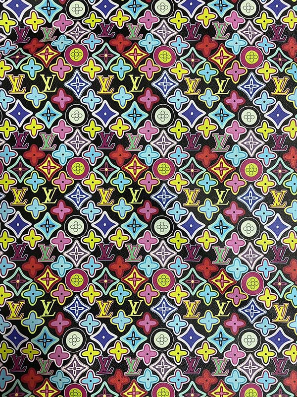 Colorful Designer Fabric Louis Vuitton Bag Custom Leather