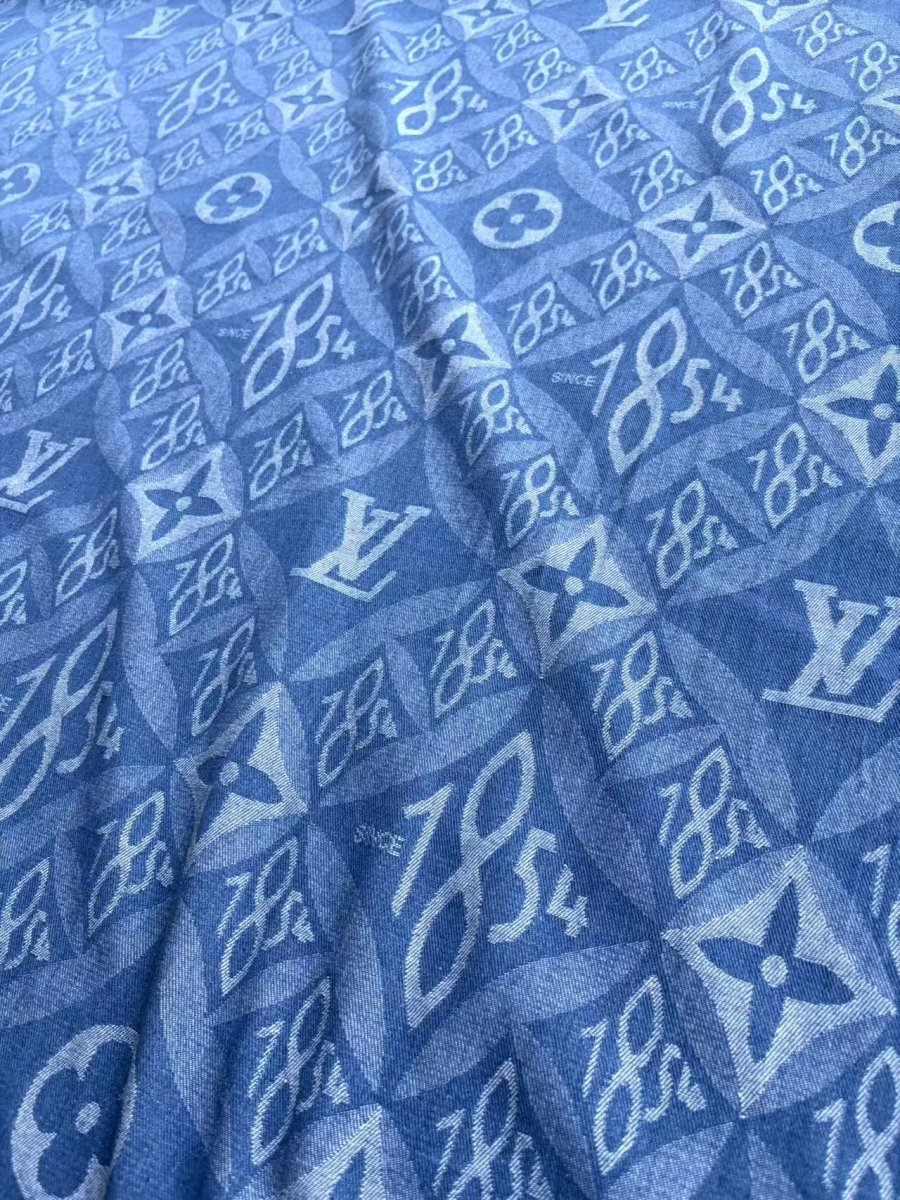 Cotton Denim 1854 Louis Vuitton DIY Custom Sewing Fabric - mingfabricstore