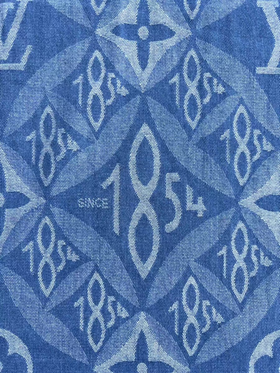Cotton Denim 1854 Louis Vuitton DIY Custom Sewing Fabric - mingfabricstore