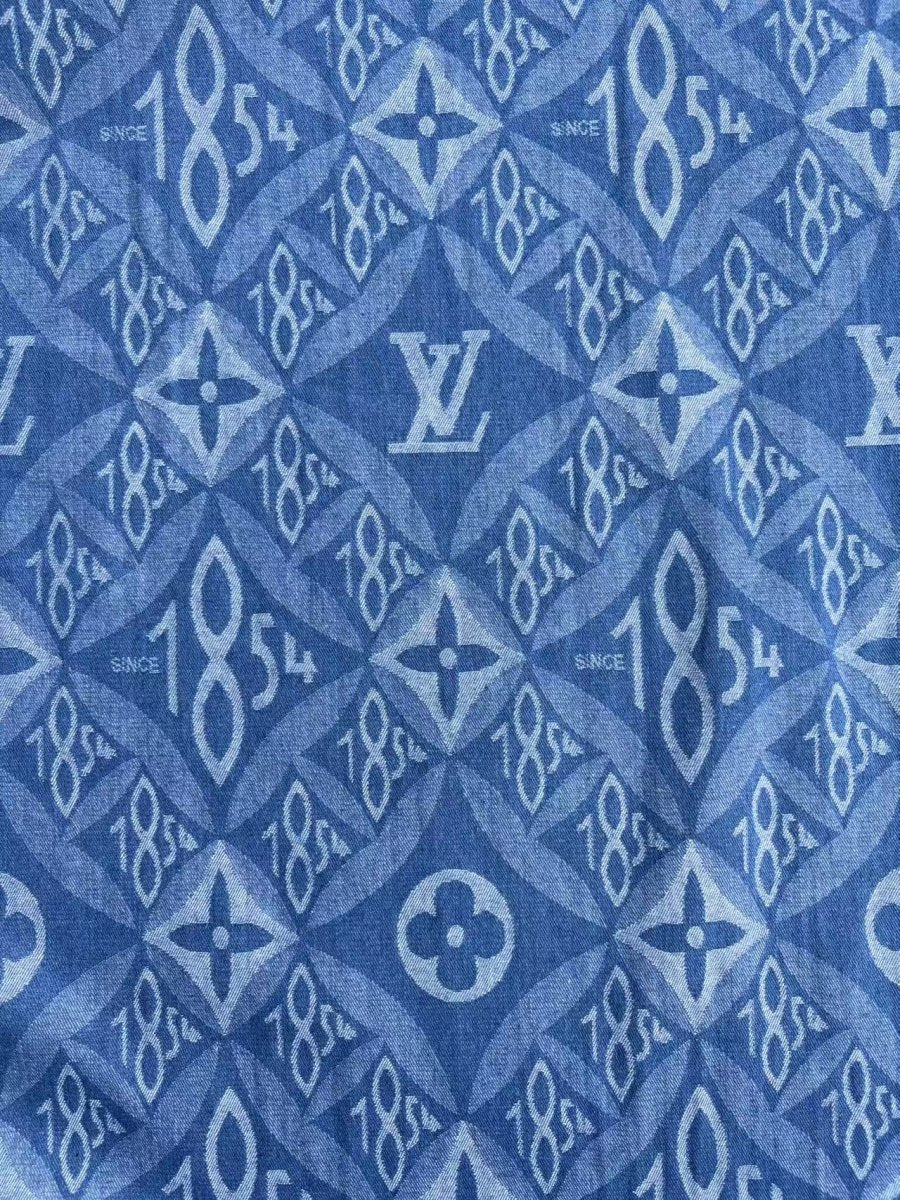 Cotton Denim 1854 Louis Vuitton DIY Custom Sewing Fabric - mingfabricstore
