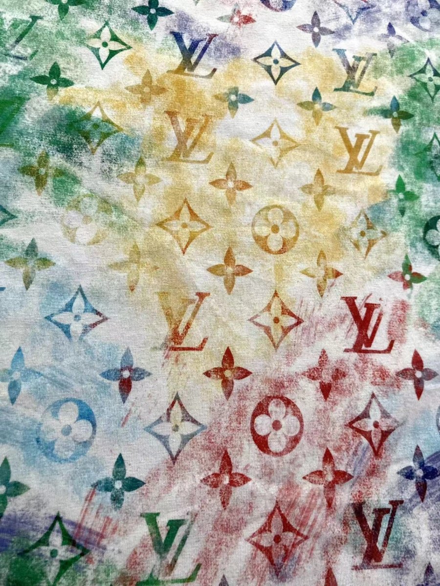 Cotton Printing Colorful LV Fabric for Summer Wear - mingfabricstore