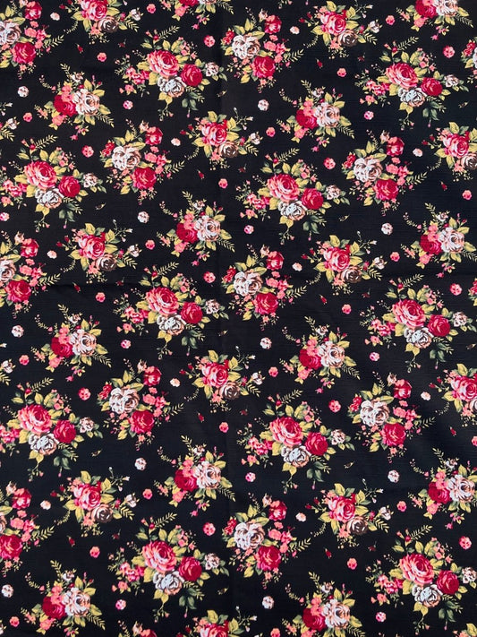 Cotton Sewing Flower Fabric for DIY Custom Sneakers - mingfabricstore