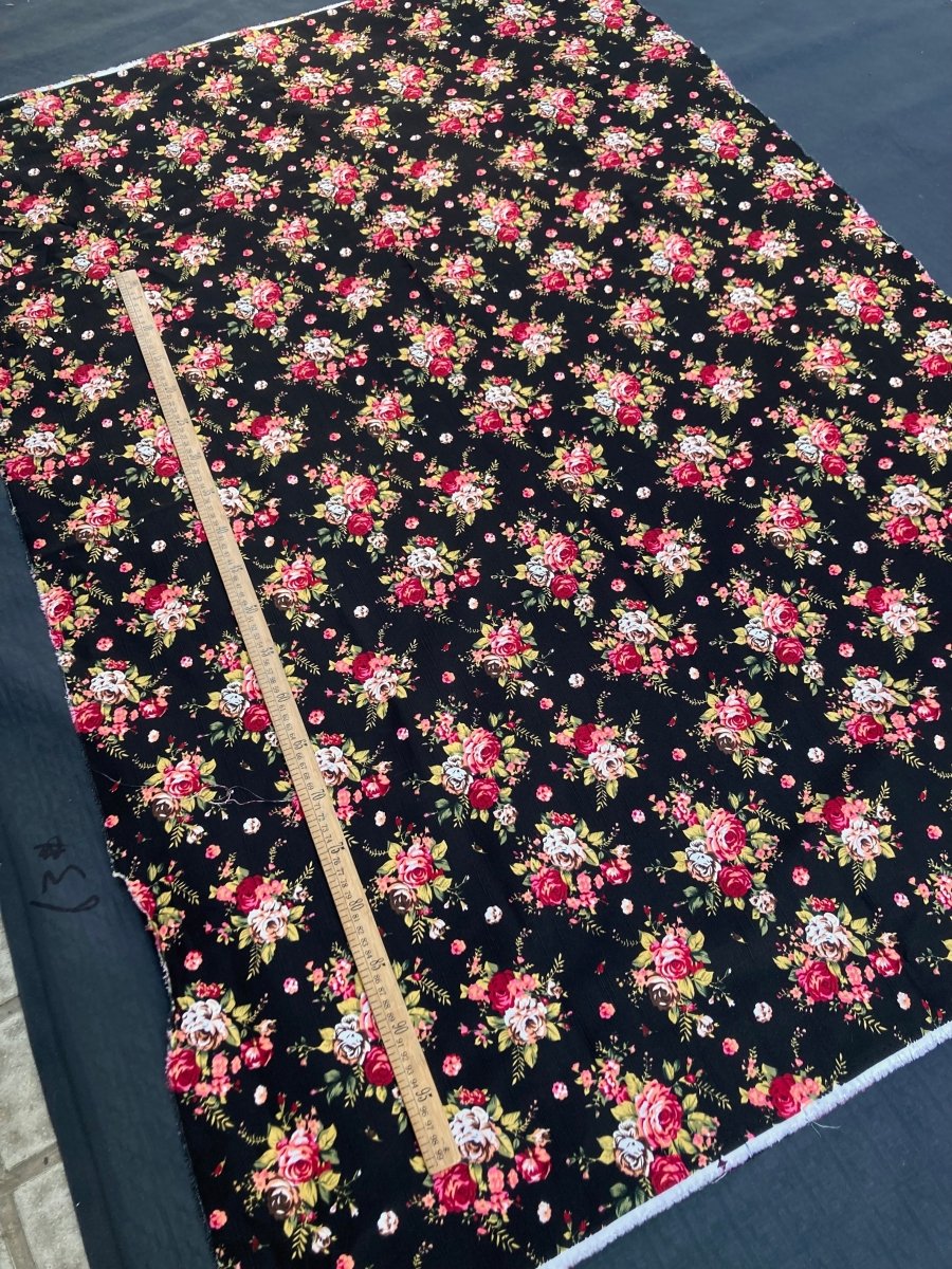 Cotton Sewing Flower Fabric for DIY Custom Sneakers - mingfabricstore