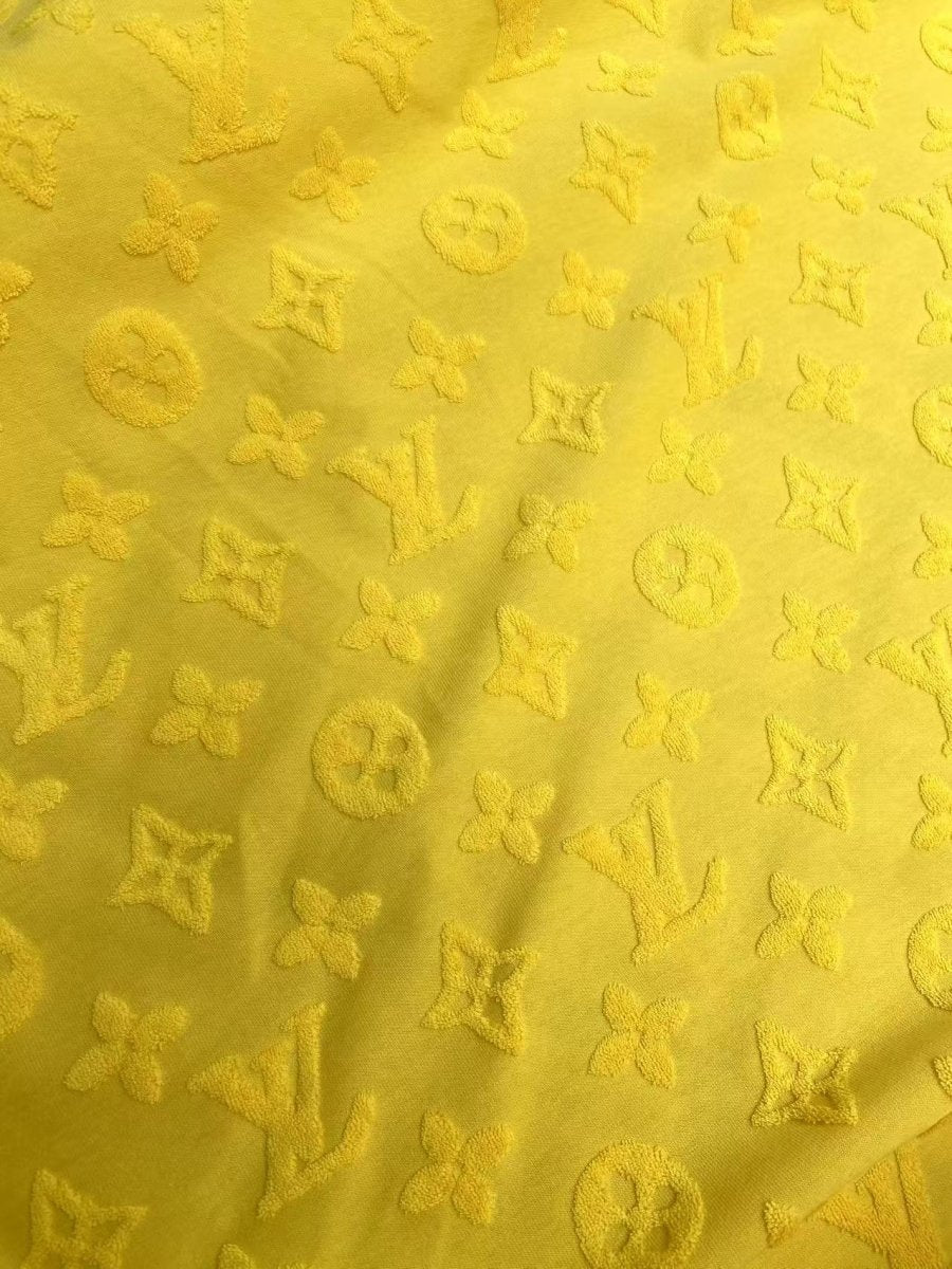 Cotton Terry Fabric LV Banana Yellow Comfortable Soft Clothing Fabric For DIY Handmade - mingfabricstore