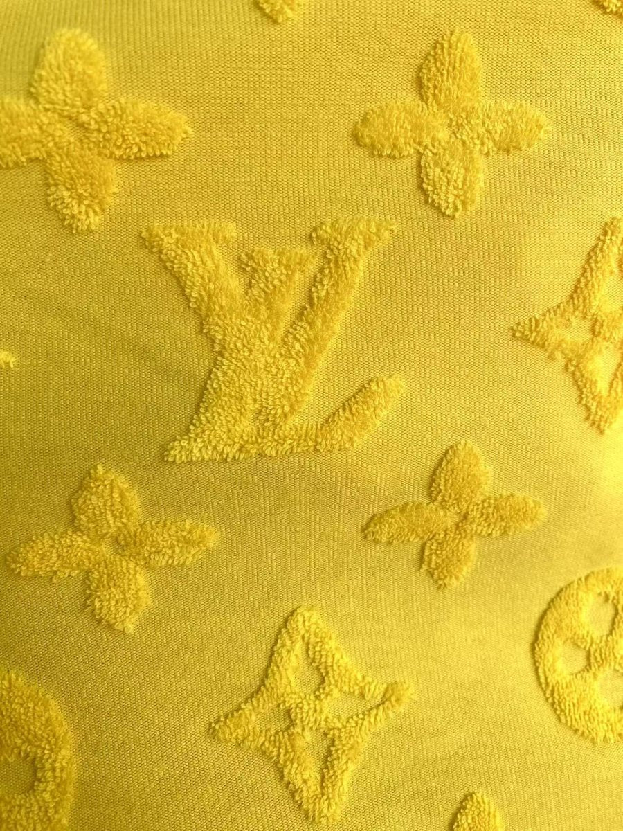 Cotton Terry Fabric LV Banana Yellow Comfortable Soft Clothing Fabric For DIY Handmade - mingfabricstore