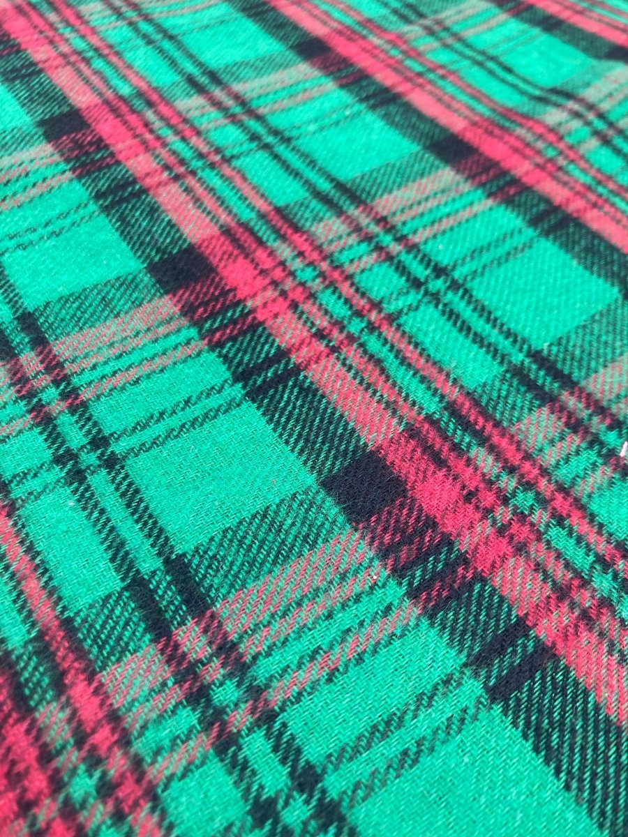 Cozy Christmas Fabric Brushed Cotton for Handmade Custom Quilt - mingfabricstore