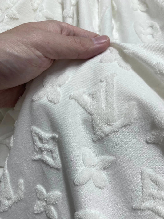 Cozy Terry LV Fabric Cotton For Custom Apparel Clothing - mingfabricstore