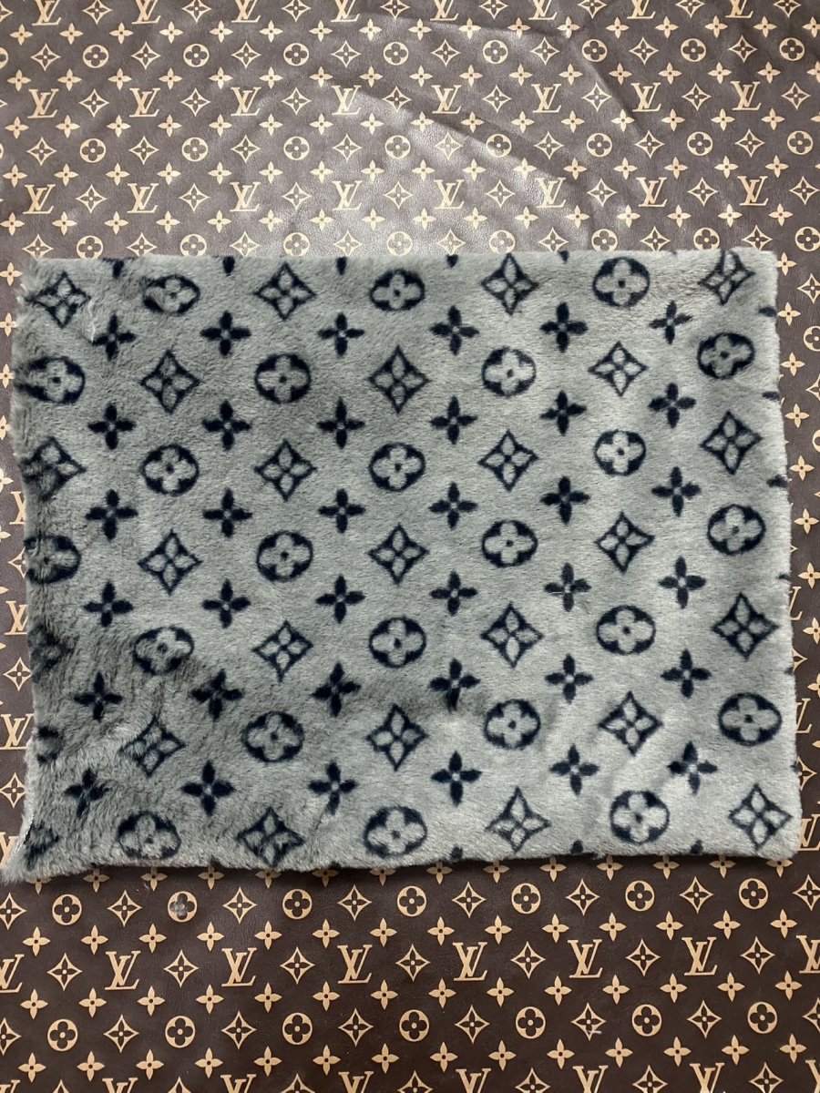 Cozy Warm Cream Louis Vuitton Fur Plush Fabric - mingfabricstore