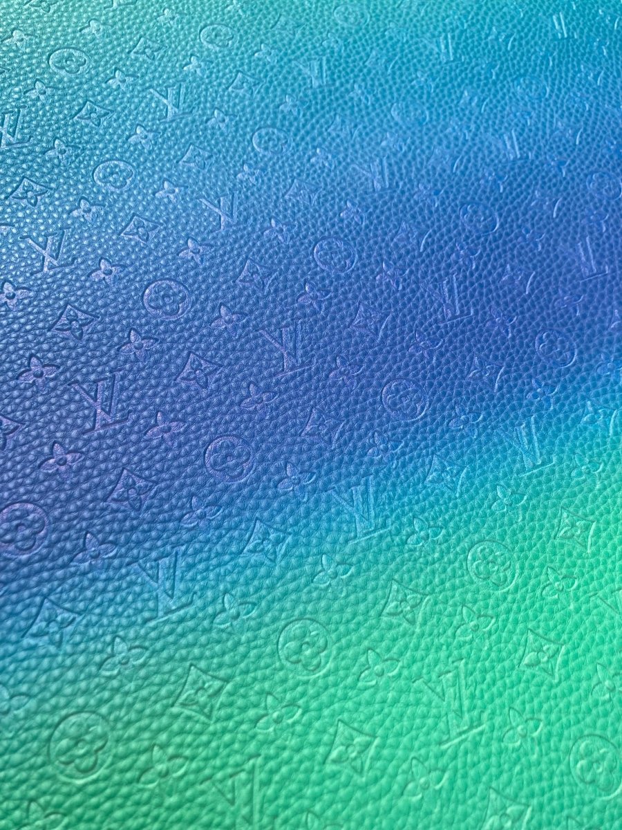 Crafting Gradient Embossed Small Letter LV Vinyl Custom Vinyl - mingfabricstore