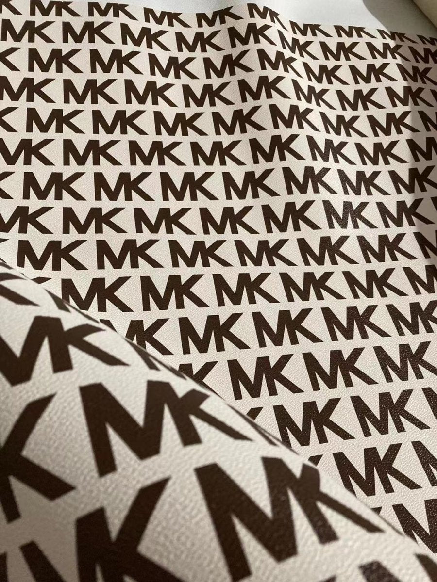 Cream Brown MK Leather for Custom Bag - mingfabricstore
