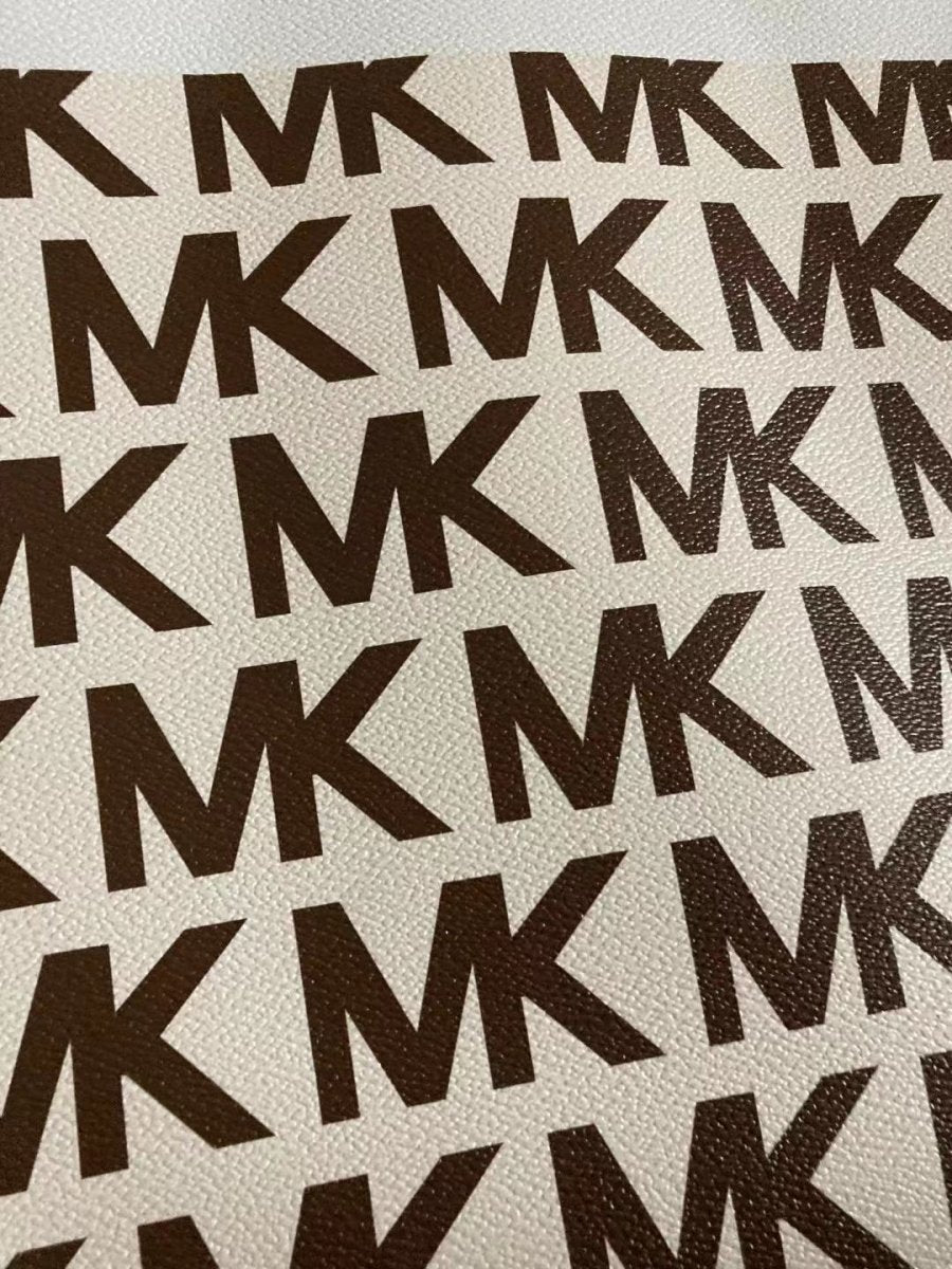 Cream Brown MK Leather for Custom Bag - mingfabricstore