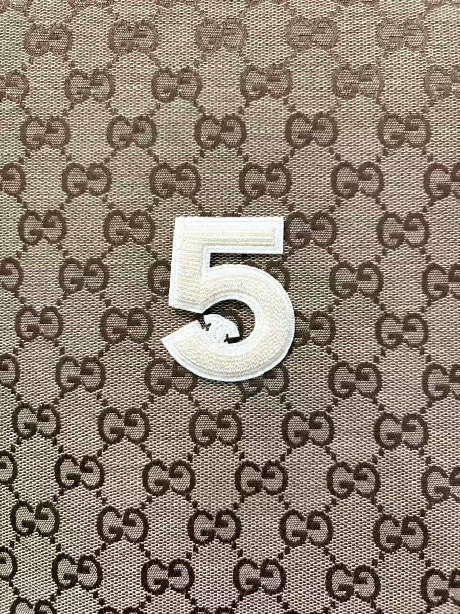 Cream Chanel No.5 Iron on Patches for DIY Crafts Projects - mingfabricstore