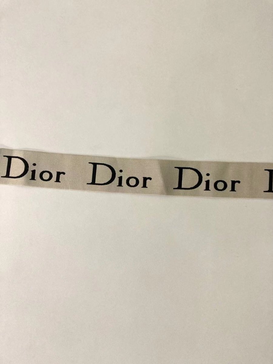 Cream Dior Letter Elastic Straps - mingfabricstore