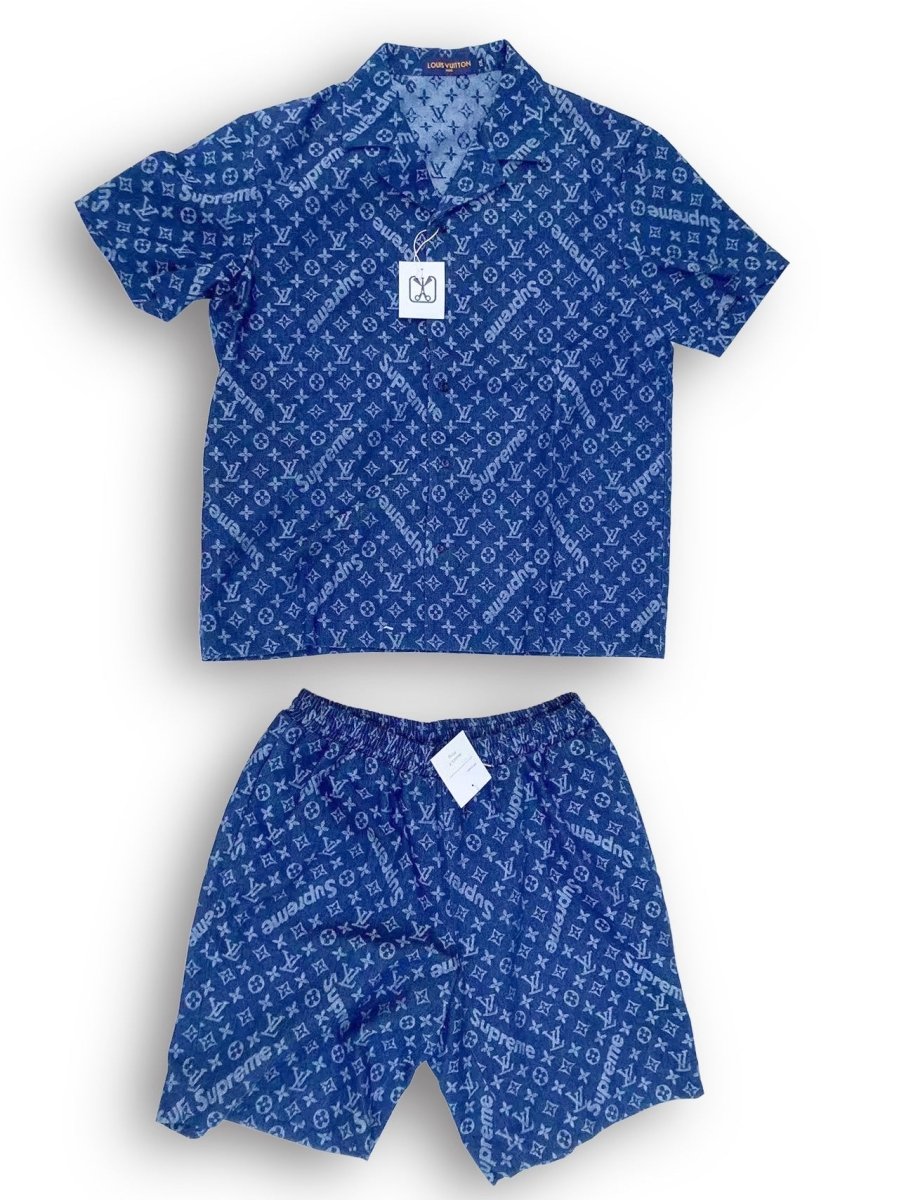 Custom Apparel LV Supreme Hawaii Set for Man Style - mingfabricstore