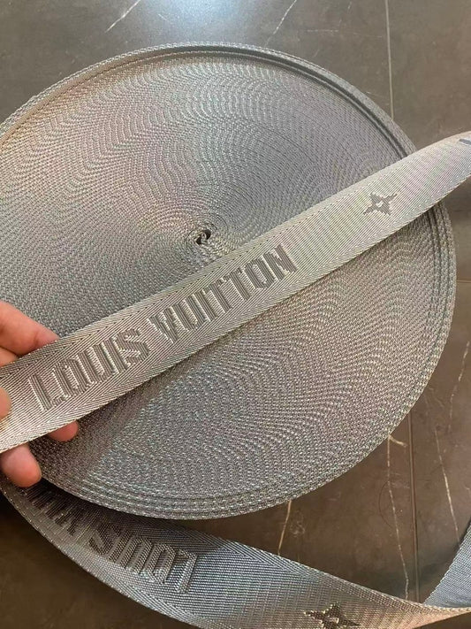 Custom Bag LV Strap Grey Silver Straps for Handmade DIY Bag Repair - mingfabricstore