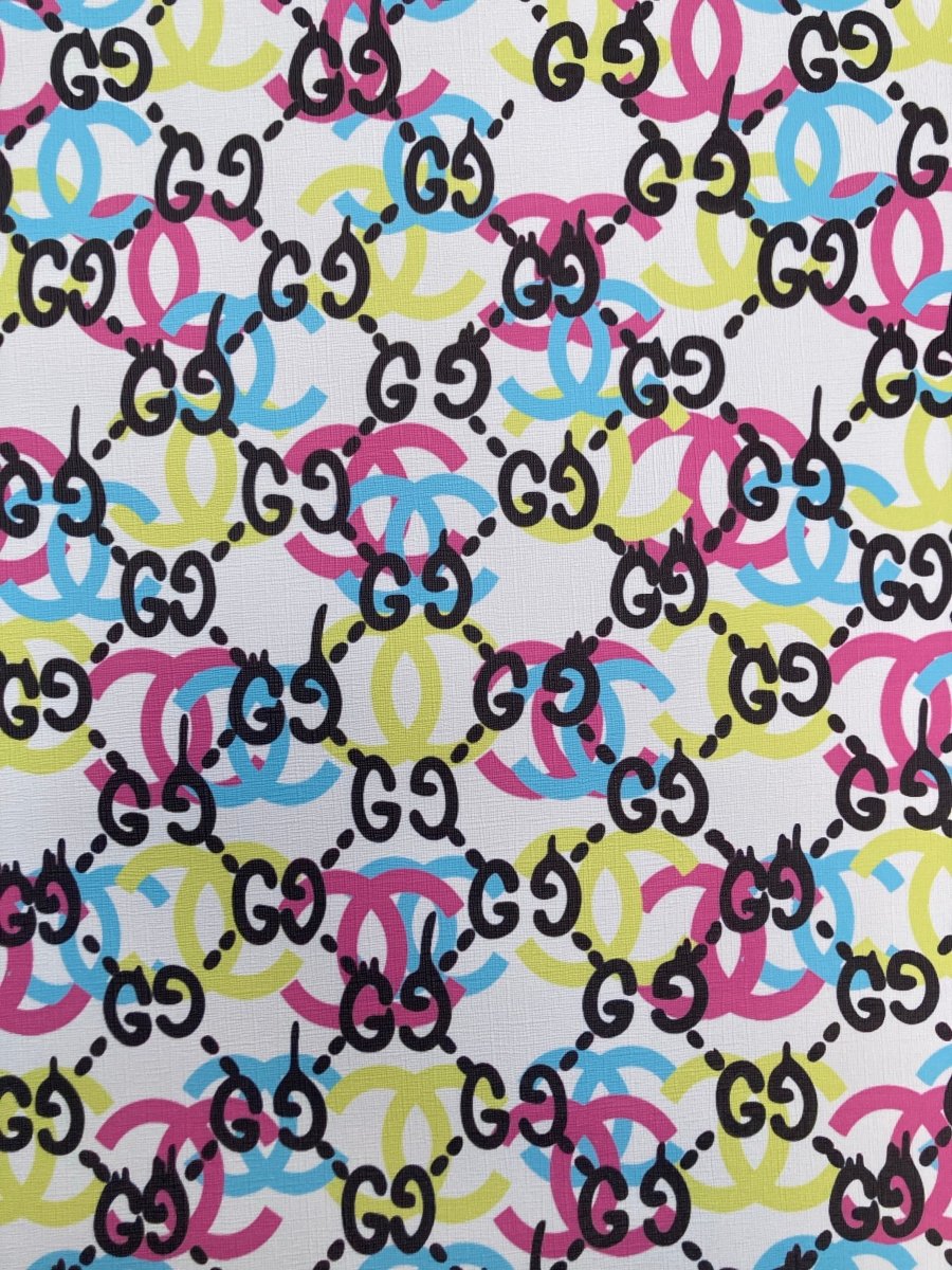 Custom Handcraft Material GG & Chanel Leather for Sneakers Upholstery - mingfabricstore