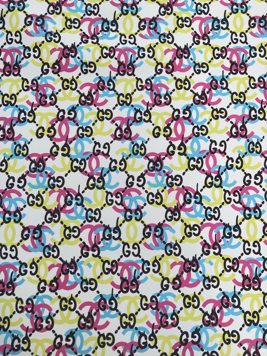 Custom Handcraft Material GG & Chanel Leather for Sneakers Upholstery - mingfabricstore