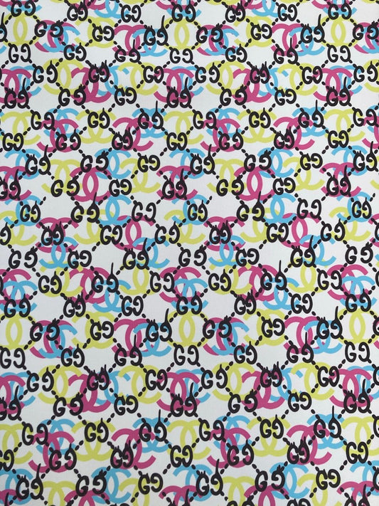 Custom Handcraft Material GG & Chanel Leather for Sneakers Upholstery - mingfabricstore