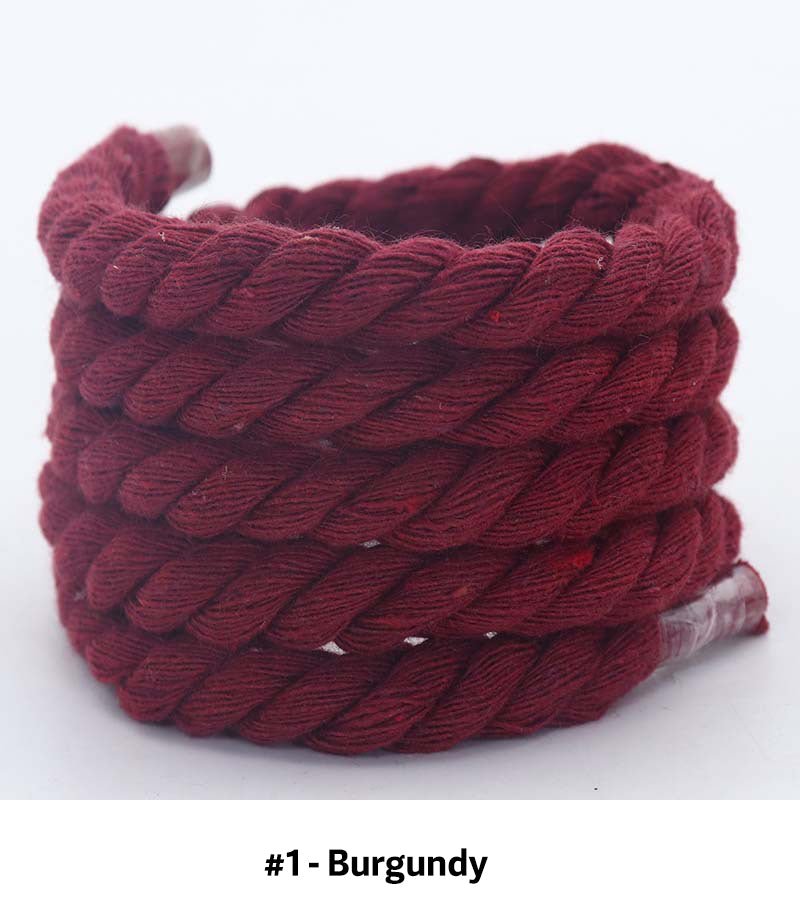 Custom Handmade Colorful Rope Shoelace for Sneakers DIY Crafts - mingfabricstore