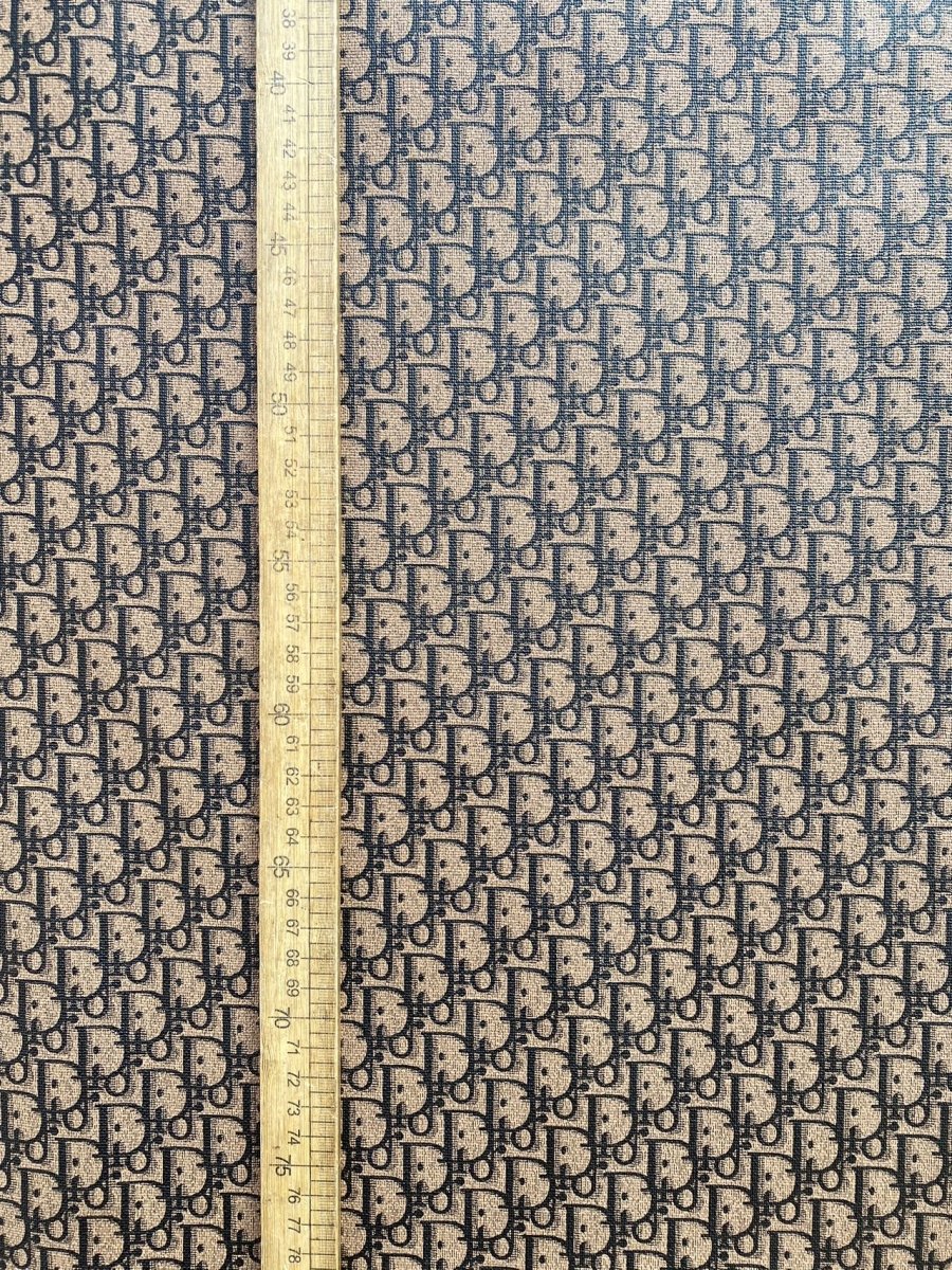 Custom Leather Brown Dior Sneaker Leather - mingfabricstore