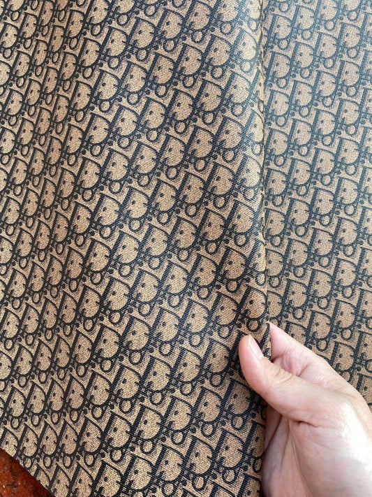 Custom Leather Brown Dior Sneaker Leather - mingfabricstore