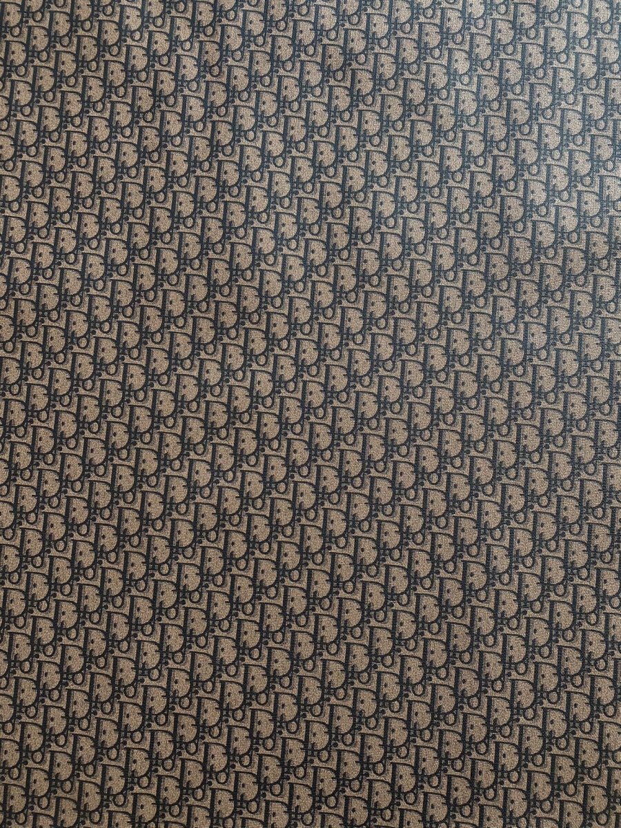 Custom Leather Brown Dior Sneaker Leather - mingfabricstore