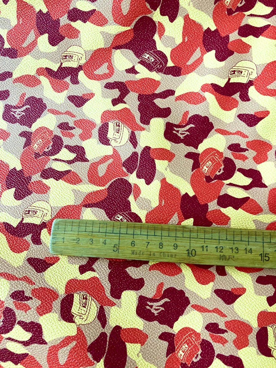 Custom Leather Material Orange Bape Handcraft Sneakers - mingfabricstore