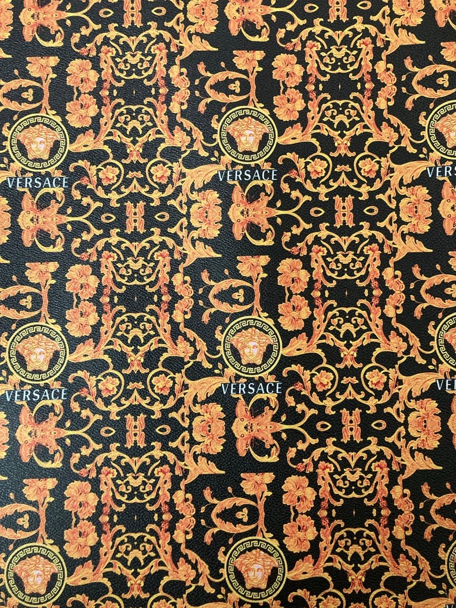 Custom Leather Versace Material for Handmade Upholstery - mingfabricstore