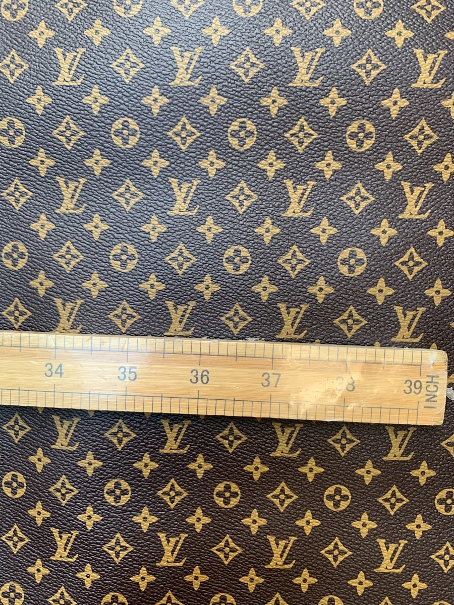 Custom Small Letter Half Inch Classic LV Leather for DIY - mingfabricstore