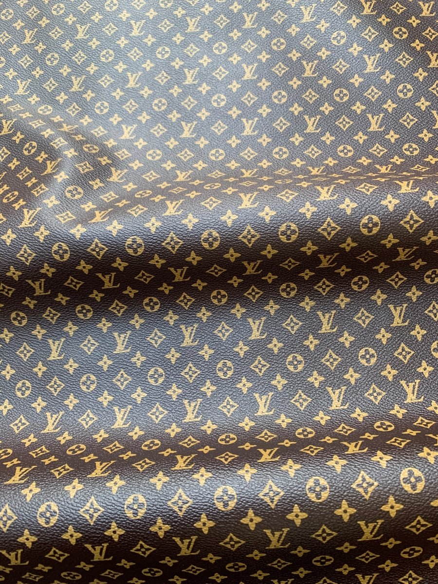 Custom Small Letter Half Inch Classic LV Leather for DIY - mingfabricstore