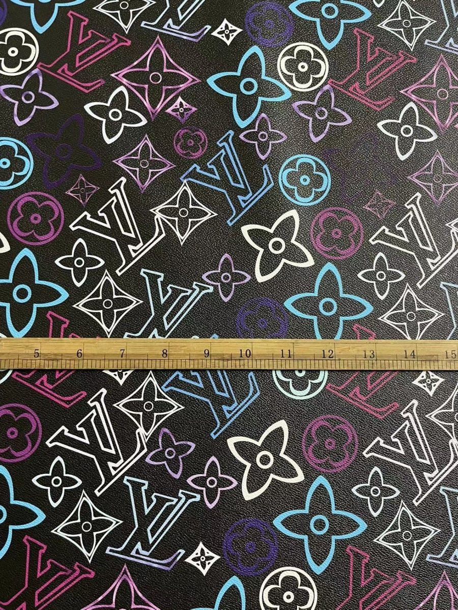 Custom Sneakers DIY Leather Colorful Printing for Handmade Upholstery - mingfabricstore