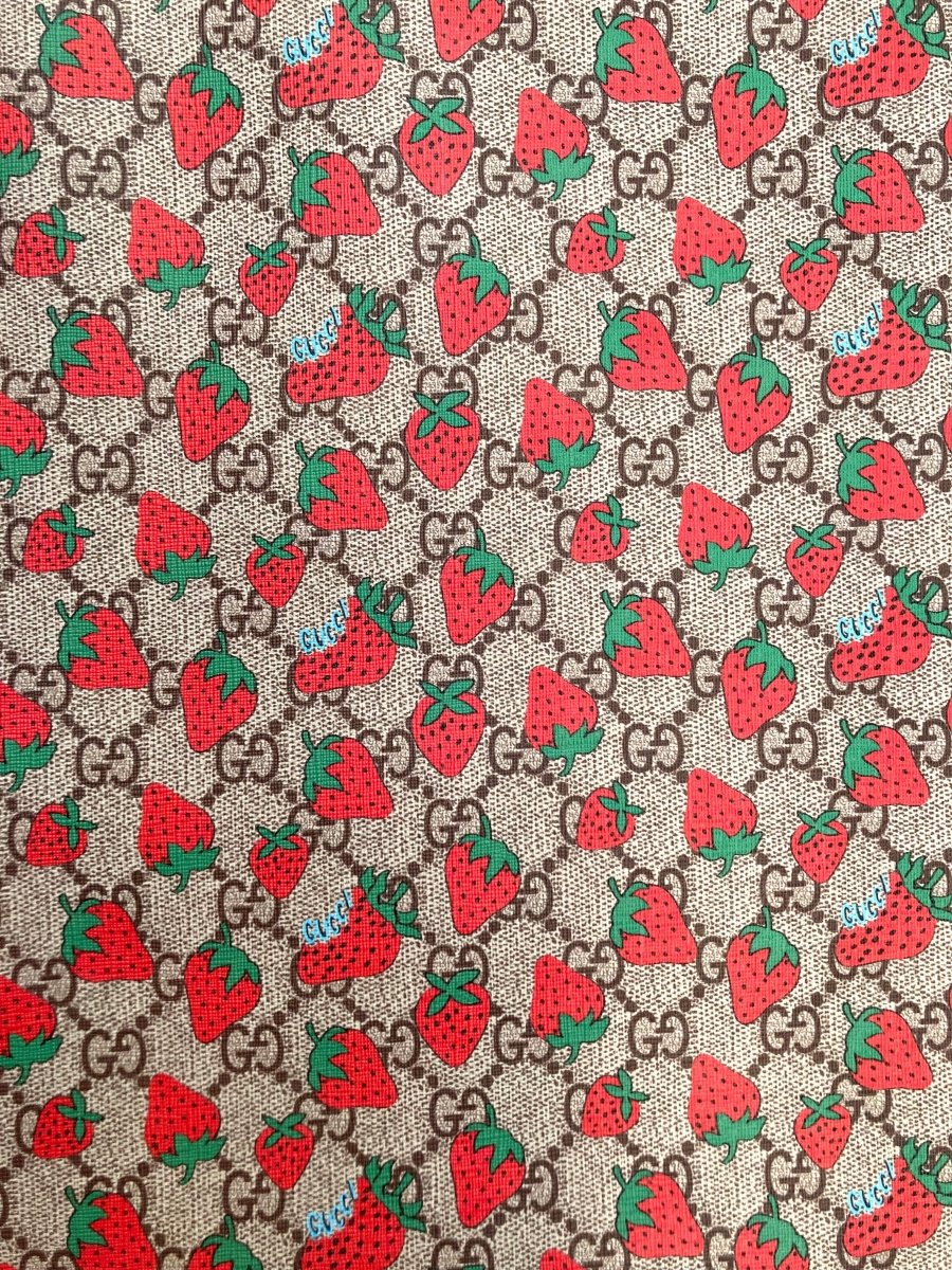 Custom Vinyl Strawberry GG for Handmade Crafts Sneakers - mingfabricstore