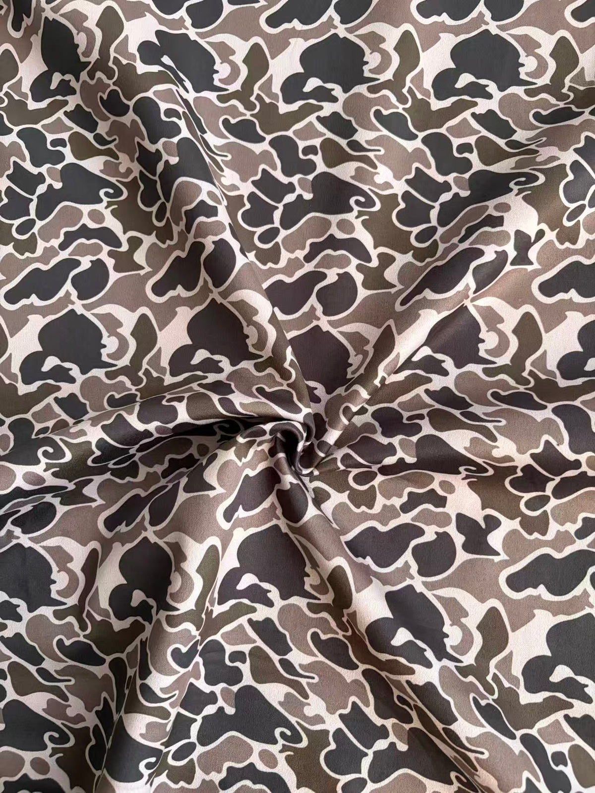 Black Grey Camo Stretchy Suede for DIY Car Headliner Upholstery Projects