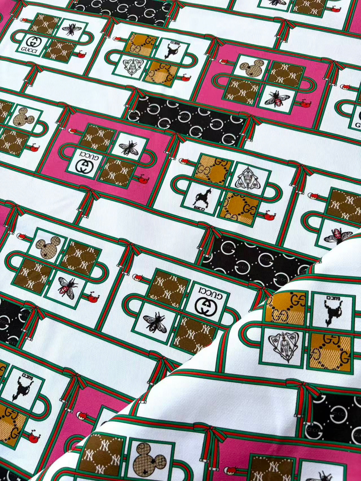 Colorful Gucci Cotton Fabric for Sewing Tailor DIY Clothing