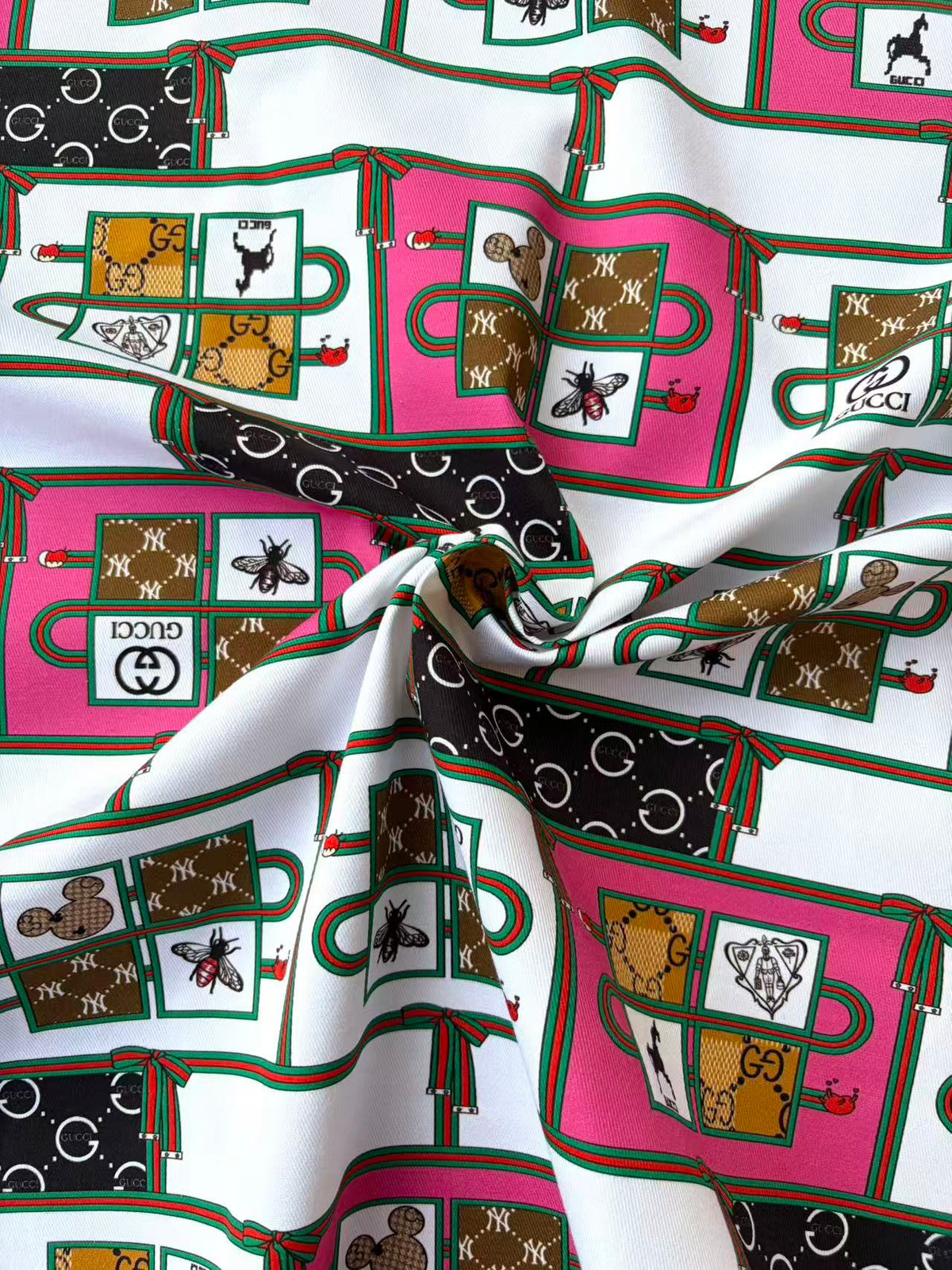 Colorful Gucci Cotton Fabric for Sewing Tailor DIY Clothing
