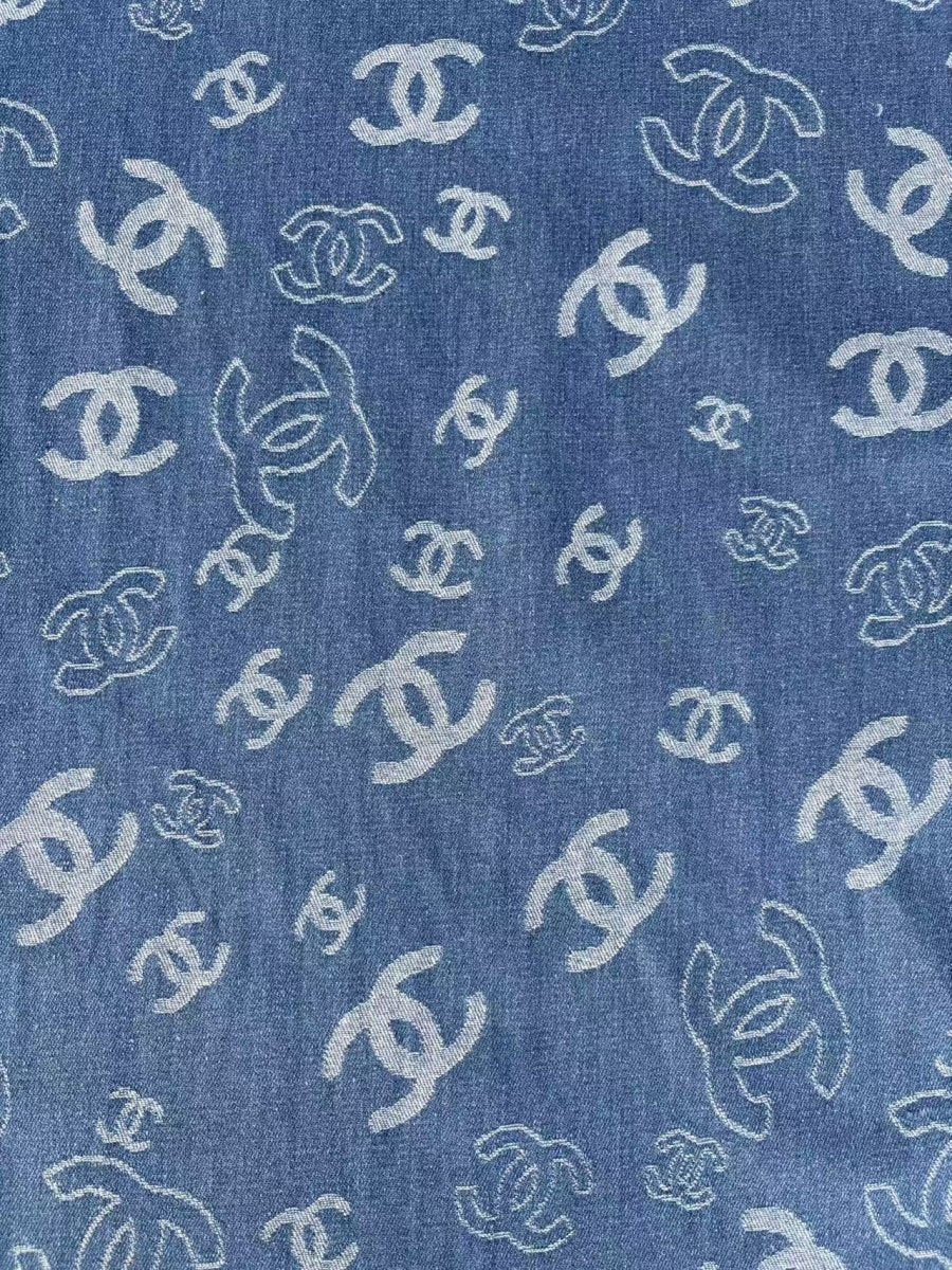 Dark Chanel Denim Fabric for DIY Crafts Sewing Projects - mingfabricstore