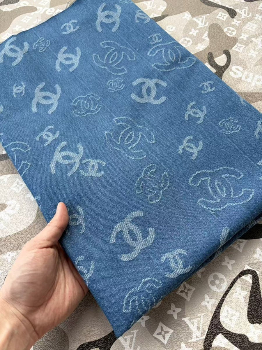 Dark Chanel Denim Fabric for DIY Crafts Sewing Projects - mingfabricstore