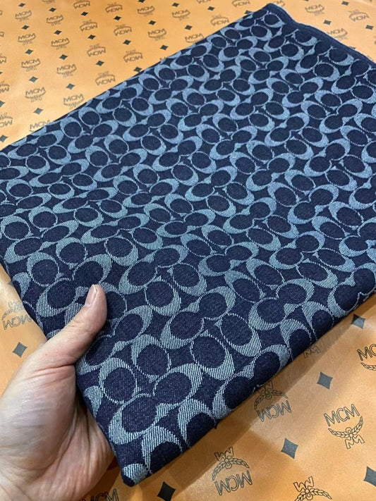 Dark Coach Denim Cotton Fabric Sold by Yard - mingfabricstore